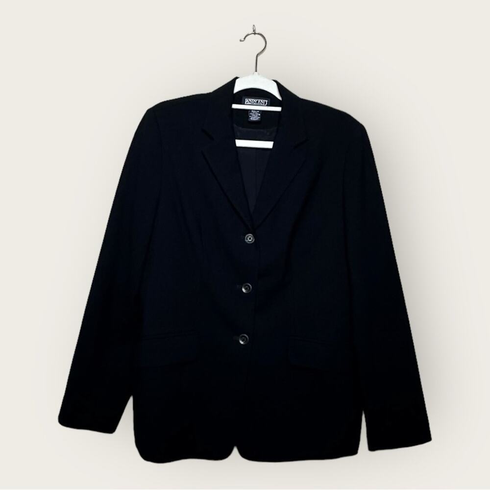 EUC | Lands End | Wool Blazer | Black | Size 8